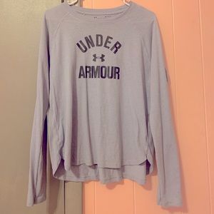 under armor long sleeve grey shirt